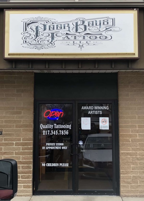 Poor Boys Tattoo Store Front